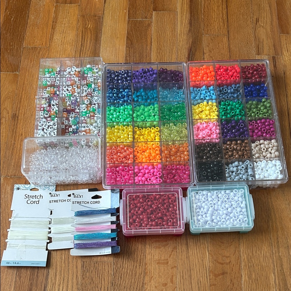 Colorful Bead Collection with Stretch Cord